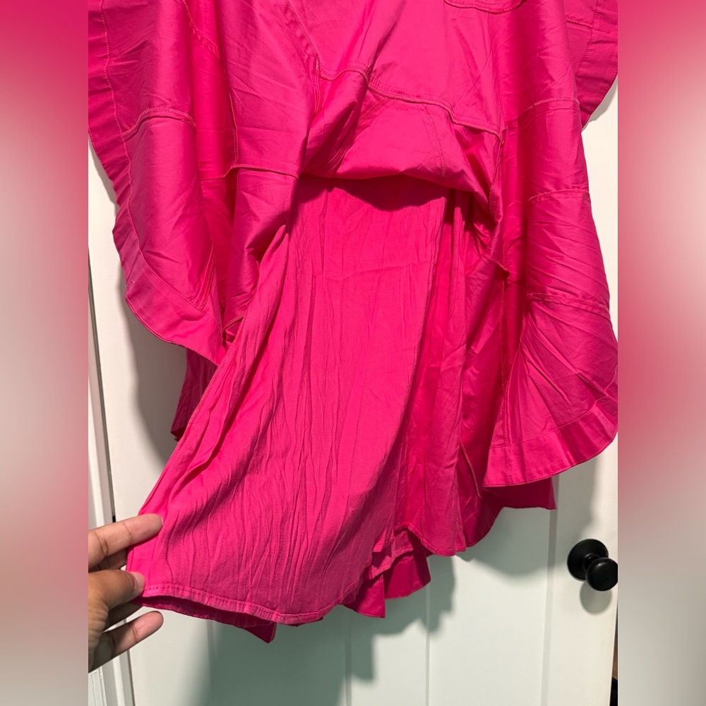 NWT Pink Plunge Drop Waist A-line Mini Dress, size XL - Picture 6 of 9
